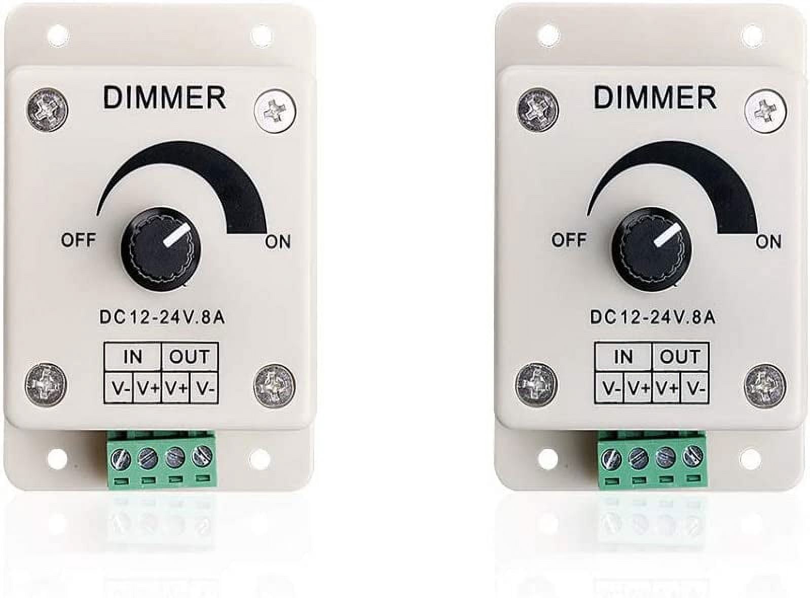 Diffussion Light Controllers Treedix 2PCS PWM dimmer Controllers Switch LED light with dimmer DC12 ...