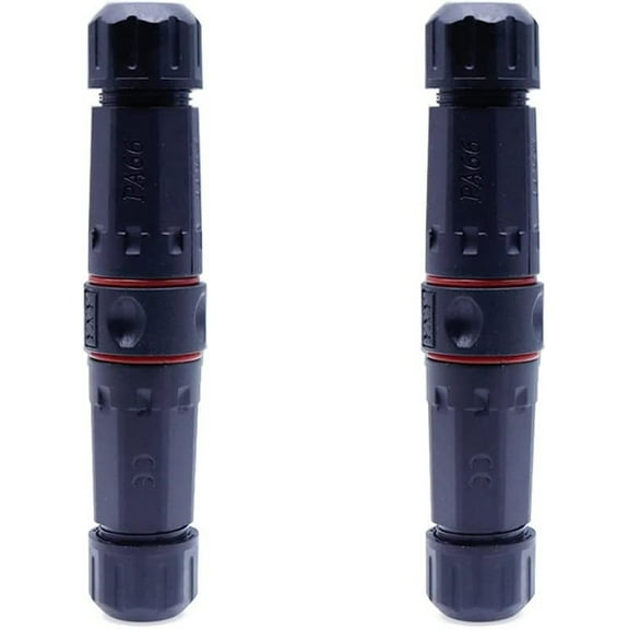 Treedix 2PCS RJ45 Waterproof Connector IP68 Waterproof Shiled CAT5/5e Connector Double Head Outdoor with Shileding Cable Coupler Adapter Female to Female