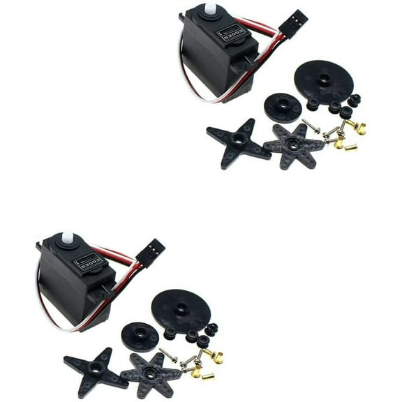 Treedix 2PCS S3003 Servo Motor Steering Gear Standard RC Servo High Speed for Smart Car Robot Boat PWM Control