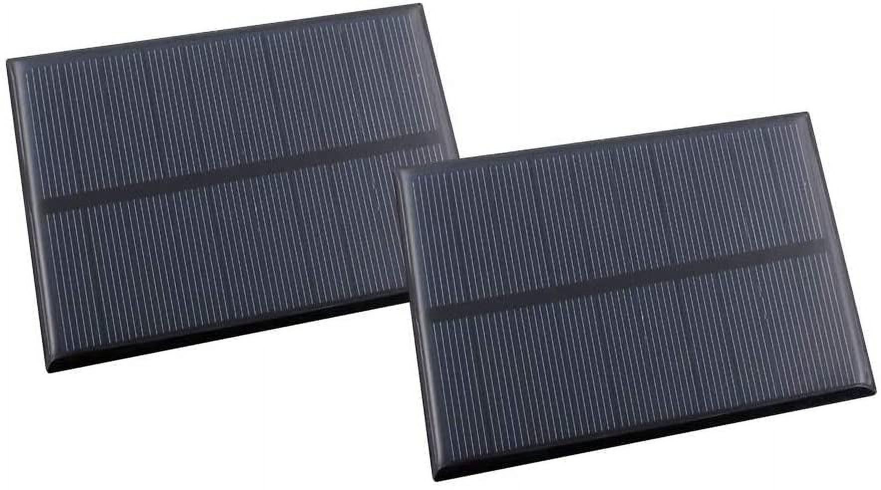 Treedix 2pcs 5V 250mA Polysilicon Solar Panel Glue Solar Cell Battery ...