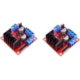 thumbnail image 1 of Treedix 2pcs L298N Motor Driver Board Module DC Stepper Motor Robot Smart Car Replacement for Arduino Smart Car Power  MEGA R3 Mega2560, 1 of 5