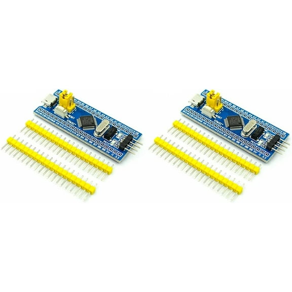 Treedix 2pcs STM32F103C8T6 System Board Microcontroller STM32 ARM Core Learning Board Module for Arduino