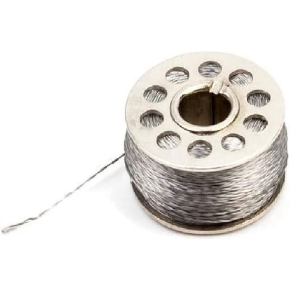 Treedix 316L Conductive Sewing Thread Stainless Thin Conductive for Gloves Metal Thread Reflective Thread-3 Ply 18m/59ft 56Ω/m