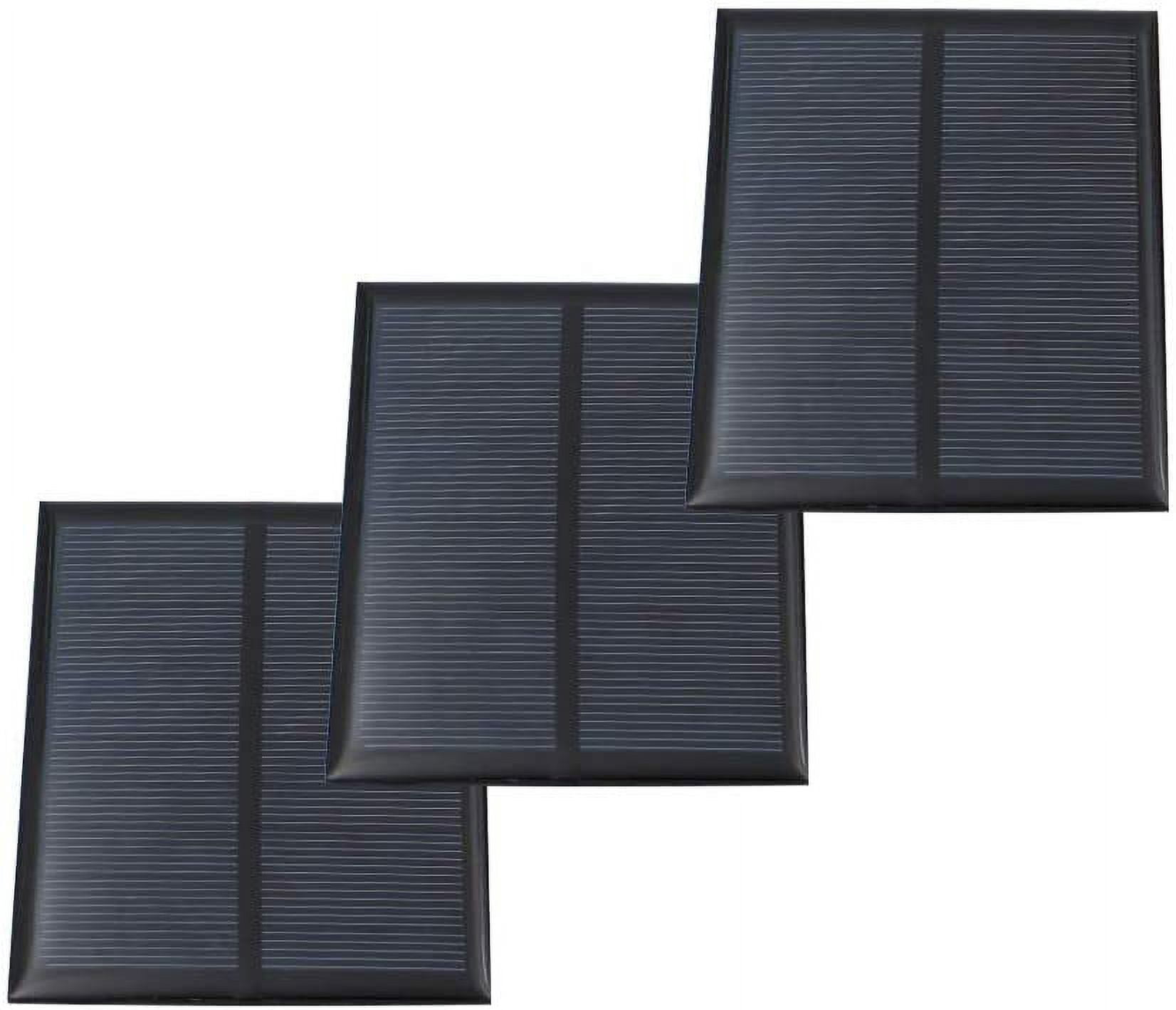 Treedix 3pcs 5V 200mA Polysilicon Solar Panel Glue Solar Cell Battery ...