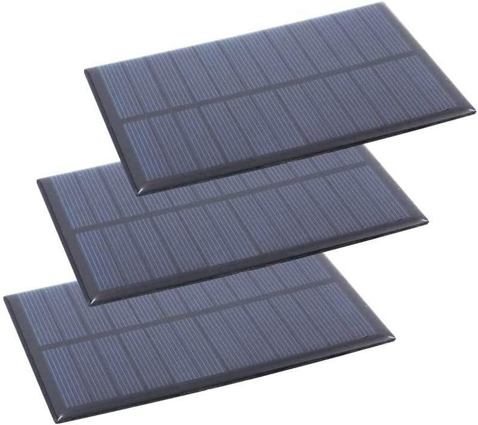 Treedix 3pcs 6V 1.1W Polysilicon Solar Panel Glue Solar Cell Battery ...