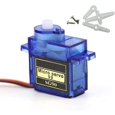 Treedix 3pcs SG90 9G Servo Motor Kit Compatible with RC Robot Arm Helicopter Airplane Remote Control, Compatible with Arduino Project (3pcs)