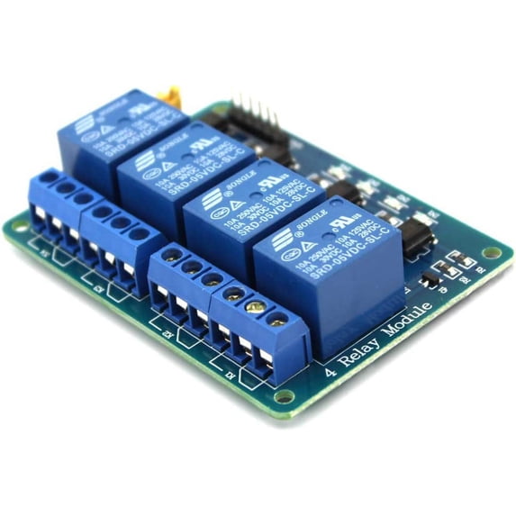 Treedix 4 Channel DC 5V Relay Module with Optocoupler