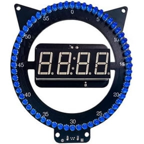 Treedix 4-Digital DIY Electronic Clock Kit Multi-FunctionLight Control Temperature Alarm Clock Soldering Kit for Beginner Study School Teaching Adults and Kids