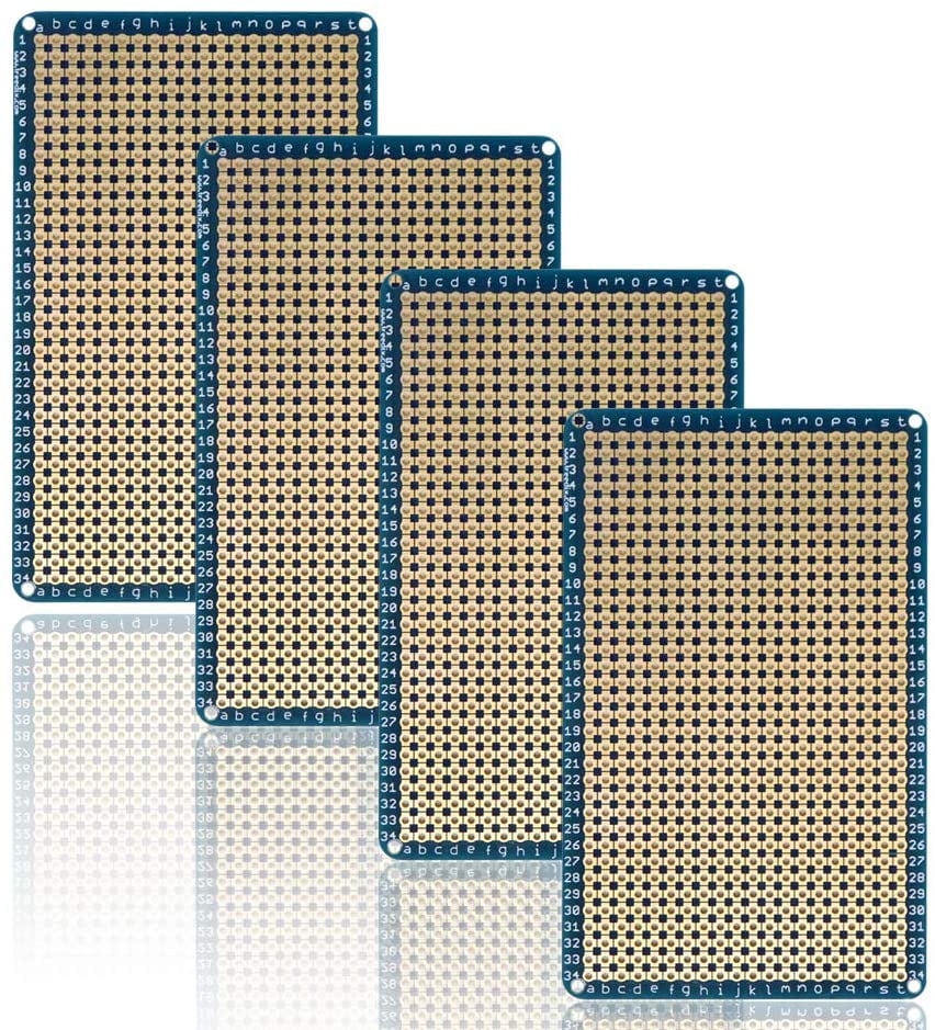 Treedix 4 pcs Solderable BreadBoard Universal Board PCB Prototype ...