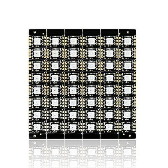 Treedix 48pcs RGB LED WS2812B 5050 Light Board Light Matrix Strip Driver Board Individually Addressable for Arduino and Raspberry Pi