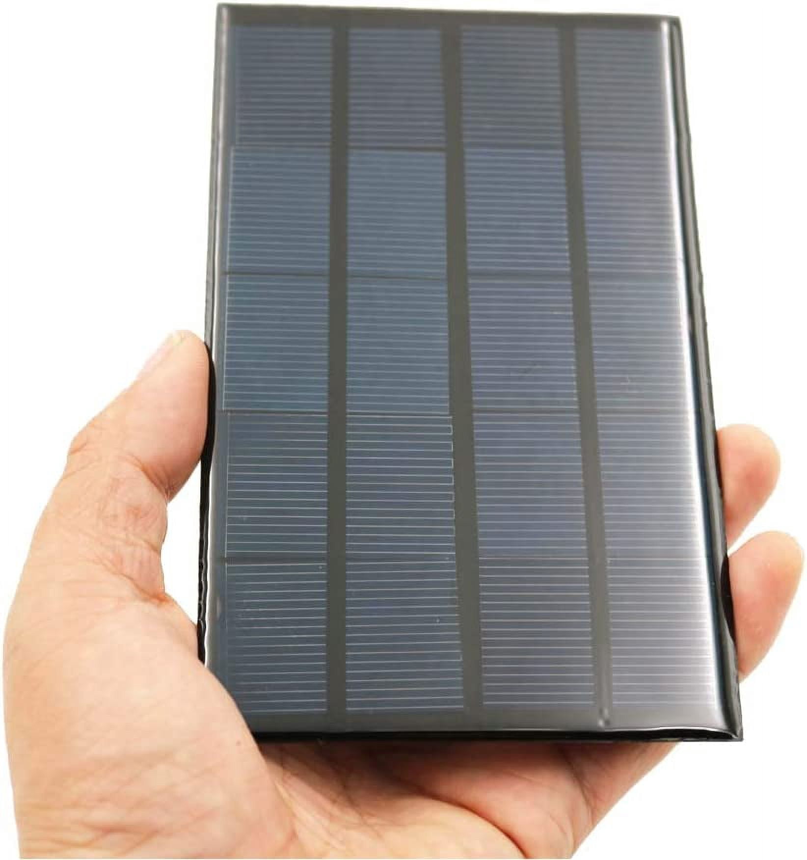 Treedix 5V 2W Polysilicon Solar Panel Glue Solar Cell Battery Charger ...
