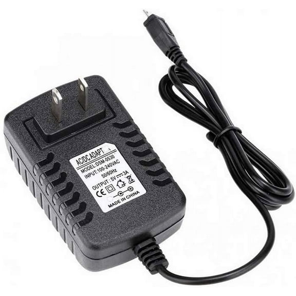Treedix 5V 3A AC Adapter Power Supply Micro USB Interface Cable Compatible with Raspberry Pi 3B/3B+/Zero