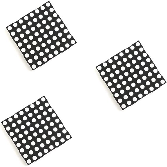 Treedix 64 LED Dot Matrix Display Compatible with Arduino MAX7219 LED Dot Matrix Module, RED