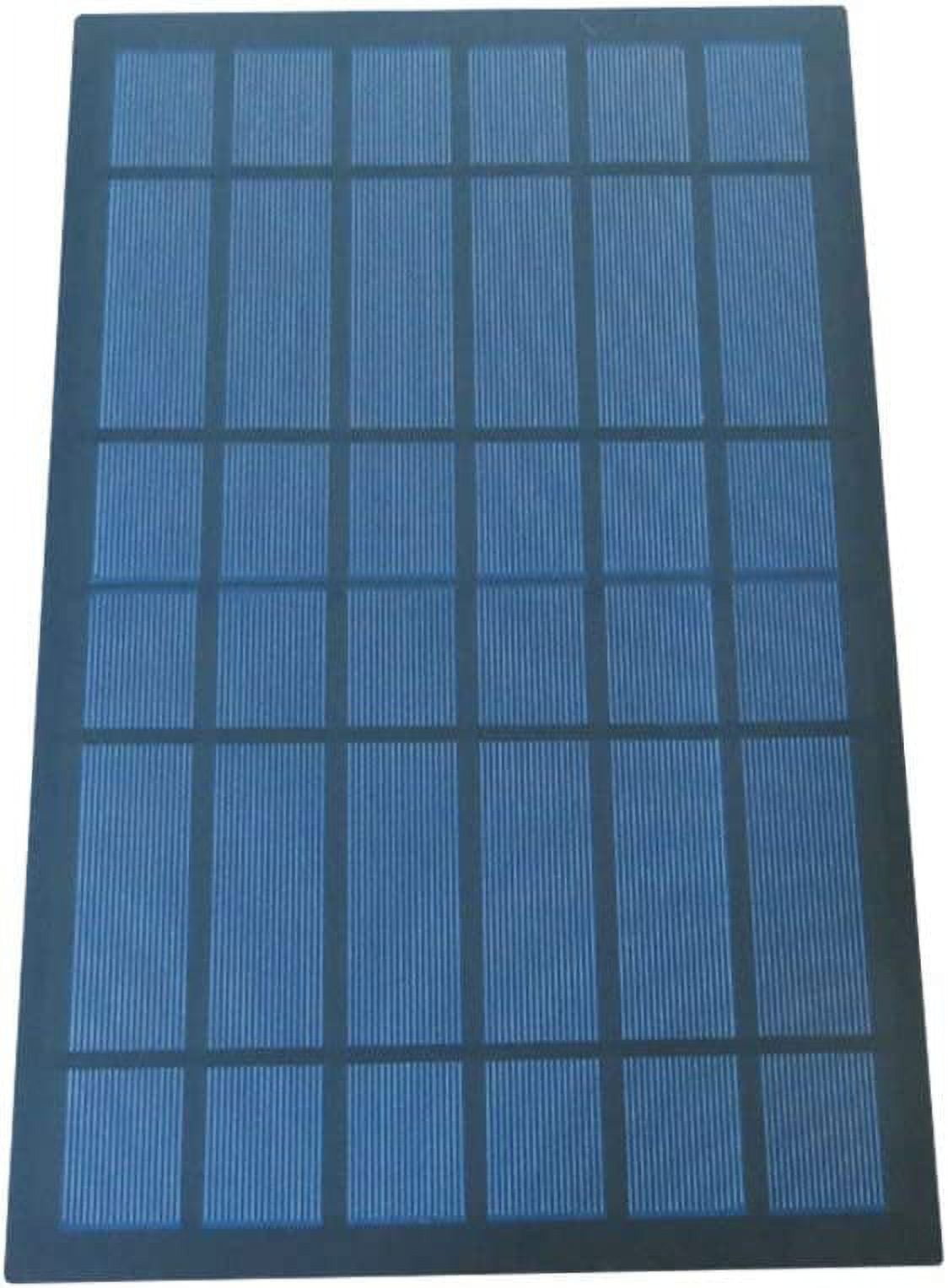 Treedix 6V 10W Polysilicon Solar Panel Glue Solar Cell Battery Charger DIY Solar Product Mini Small Solar Panel Module Kit Polycrystalline Silicon Encapsulated in Waterproof Resin (10W)
