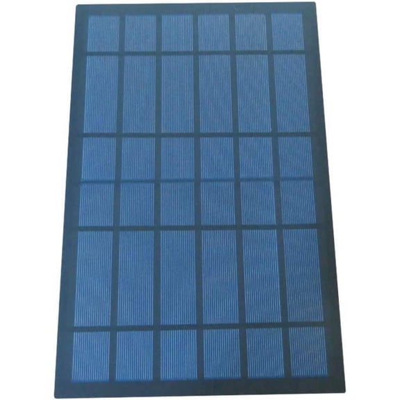 Treedix 6V 10W Polysilicon Solar Panel Glue Solar Cell Battery Charger DIY Solar Product Mini Small Solar Panel Module Kit Polycrystalline Silicon Encapsulated in Waterproof Resin (10W)