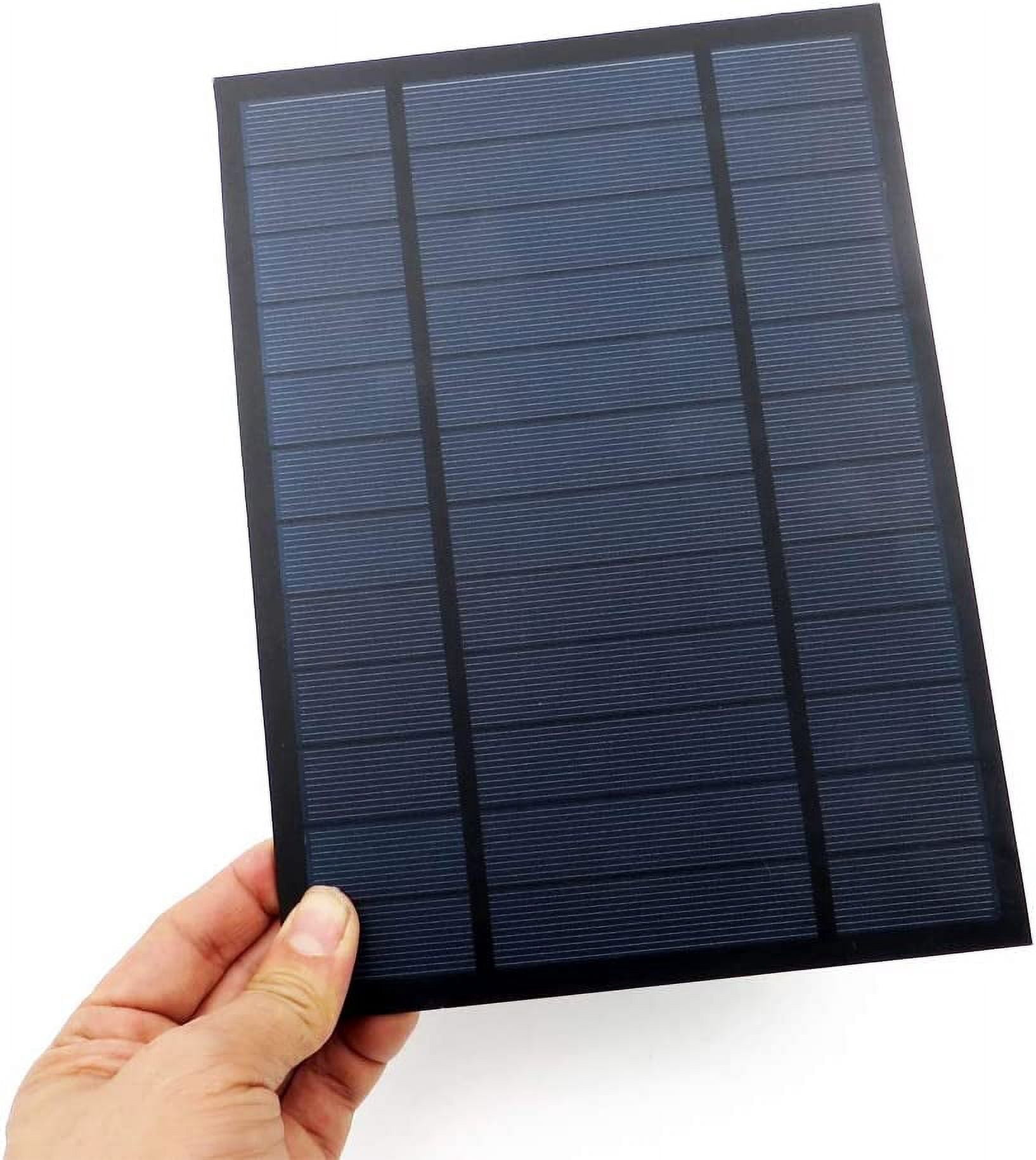 Treedix 6V 6W Polysilicon Solar Panel Glue Solar Cell Battery Charger ...