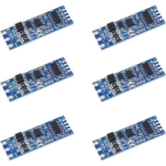Treedix 6pcs TTL to RS485 485 to Serial UART Level Reciprocal Hardware Automatic Flow Control UART to RS485 Converter RS485 to TTL Level Interchange Power Module