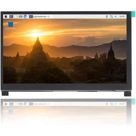 Treedix 7 inch Touchscreen Monitor LCD HDMI Display Monitor 1024x600 HD IPS HDMI Display Compatible with Raspberry Pi 3B+/4B with Stand-H Drive-Free
