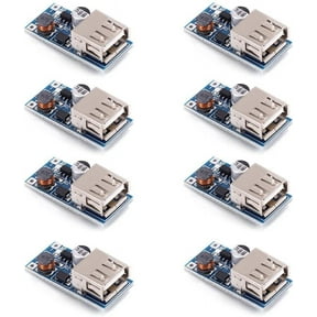 Treedix 8PCS DC-DC Booster Module (0.9V to 5V) to 5V 600MA USB Boost Circuit Board Mobile Power USB Boost Converter Charger Board Module