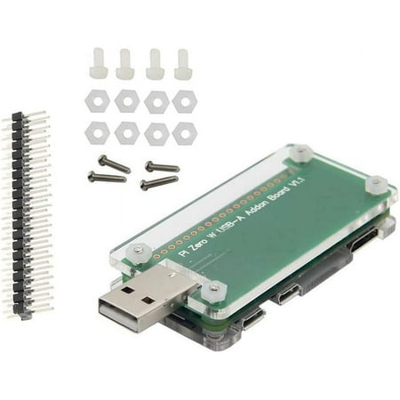 Treedix Compatible with Raspberry Pi Zero/W USB Adapter Board USB BadUSB Expansion Board Connector No Data Line Required Plug with Acrylic Shell