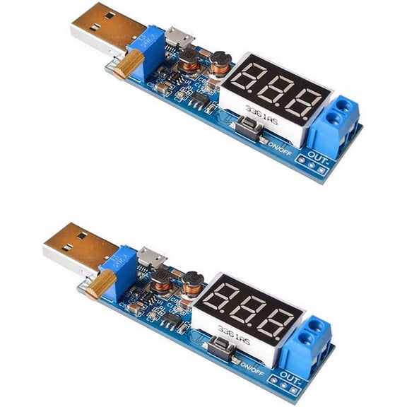 Treedix DC-DC USB Boost Power Supply Regulator Module 5V to 3.3V 9V 12V 24V Desktop Power Module