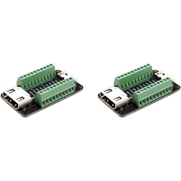 Treedix HDMI Type A Female to Mini HDMI Type C Male Pass-Through Adapter Breakout Compatible with Arduino