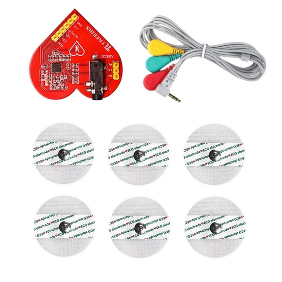 Treedix Heart Rate Monitor Sensor Heart Rate Pulse Measurement Module Compatible with Arduino