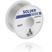 Treedix High Purity Tin Lead Rosin Core Solder Wire for Electrical Soldering, Content 2% Solder flux (1mm, 50g)