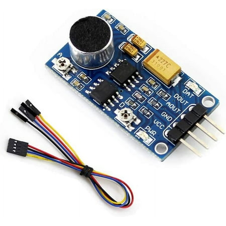 Treedix LM386 Sound Sensor Module Kit with Dupont Line Audio Integrated Power Amplifier Board Compatible with Arduino