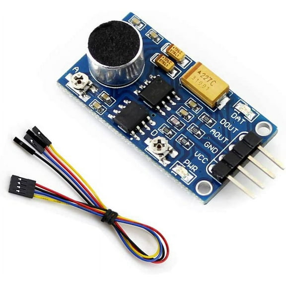 Treedix LM386 Sound Sensor Module Kit with Dupont Line Audio Integrated Power Amplifier Board Compatible with Arduino