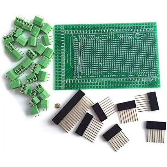 Treedix Prototype Screw/Terminal Block Shield Board Compatible with Arduino MEGA 2560 R3 Shield Board