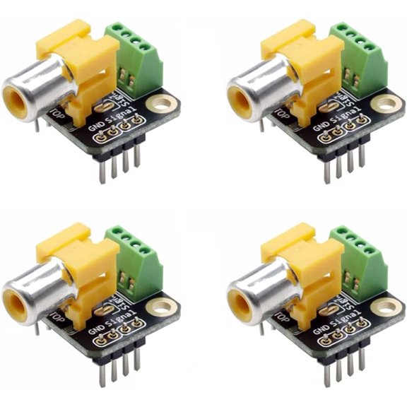 Treedix RCA Female Breakout Board RCA Female Audio Stereo Breakout