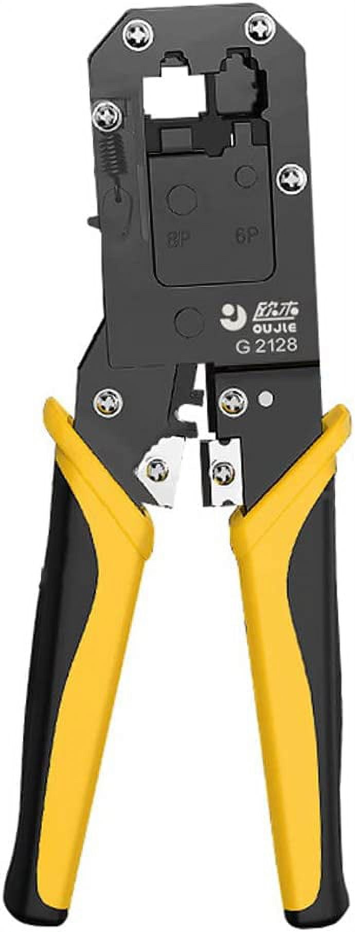 Treedix RJ45 Crimping Pliers Pass through Matters Modular RJ45 Crimp