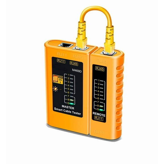 Treedix RJ45 RJ11 Network Cable Tester Ethernet Cable Tester Tool Telephone Line Test Continuity Tester for Cat5/Cat5e/Cat6/Cat6a/Cat7/UTP Ethernet Cable