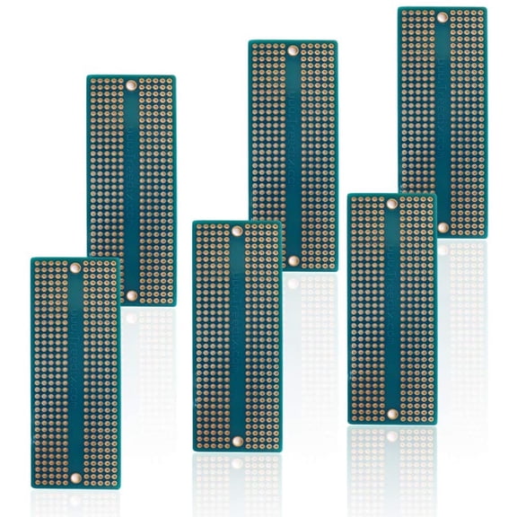 Treedix Solderable BreadBoard PCB Prototype Shield Board Double Sided Tinned Gold Plated Holes