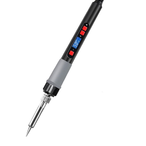 Treedix Soldering Iron Kit LCD Digital Display 60W 180 to 500C Adjustable Temperature Solder IronF /C- Temperature Control Soldering Tool for Soldering DIY