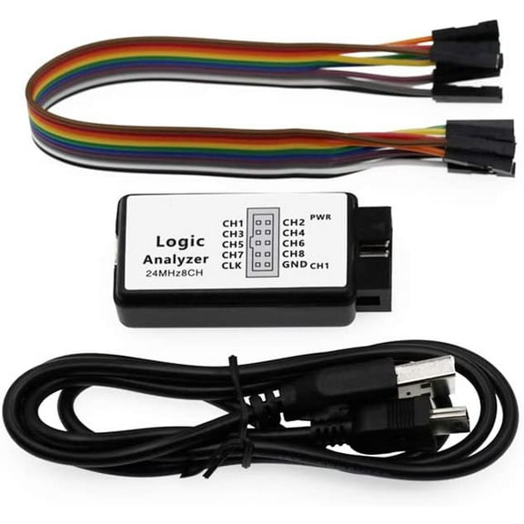 Treedix USB Logic Analyzer ARMFPGA Debugging Tool 24MHz Sampling 8 Channels with USB Cable