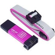 Treedix USBasp USBISP 51 AVR Programmer IDC10 Interface USB Programmer with Cable Compatible with Arduino
