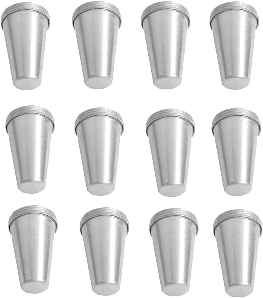 TreegoArt Aluminum Reusable Popsicle Ice Cream Mould DIY Kulfi Mould Ice Cream Mould For Home And Kitchen - Pack Of 12