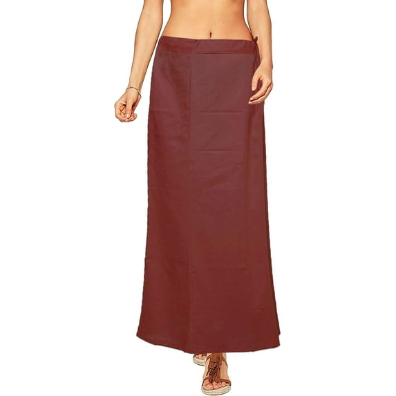 TreegoArt Fashion Women's Cotton Petticoat Saree Underskirt Sari Underwear Free Size Adjustable