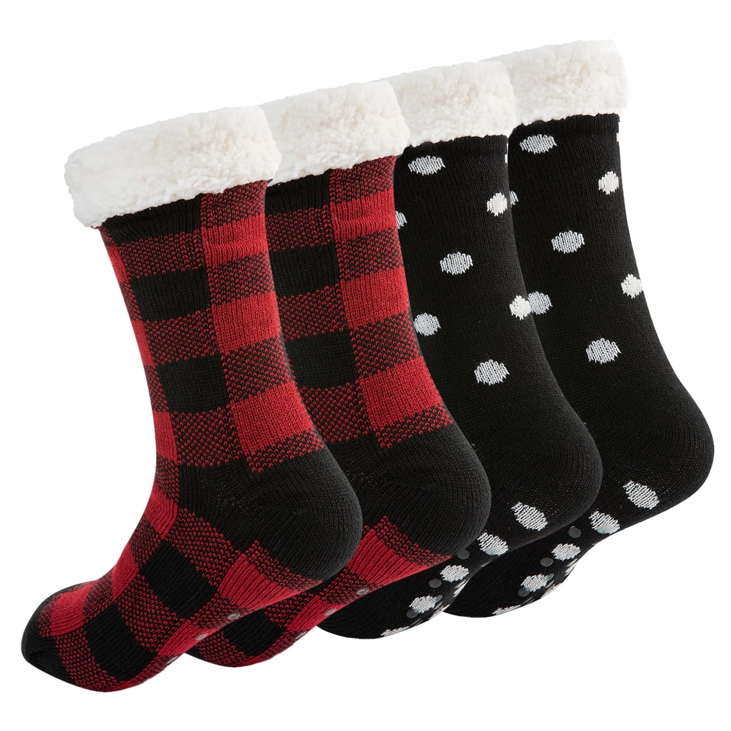 Treehouse Knit (2 Pack) Colorful Womens Thick Knit Winter Sherpa