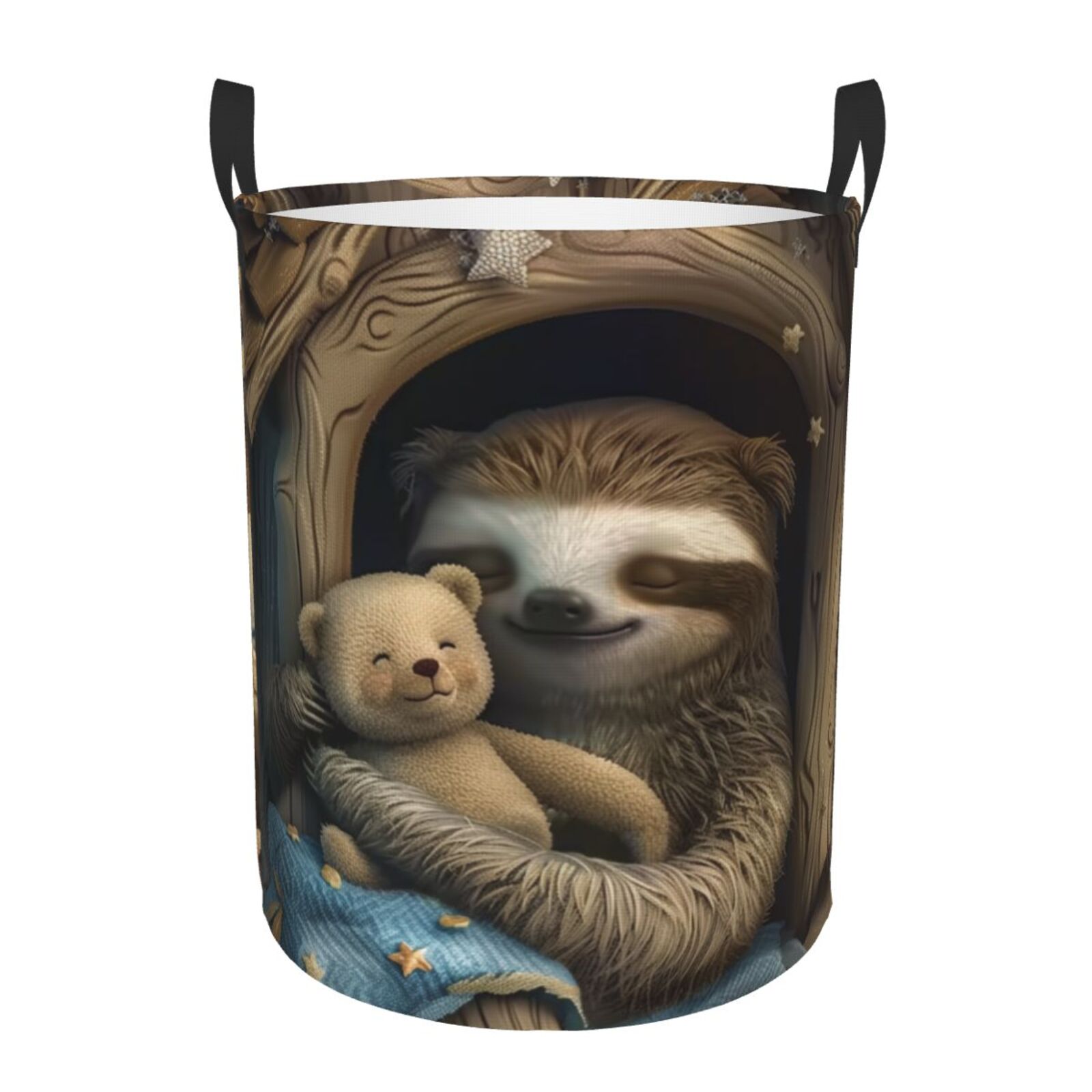 and in Treehouse basket circular laundry basket storage basket foldable