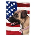 thumbnail image 1 of Treeing Tennessee Brindle American Flag Flag Canvas House Size, 1 of 2