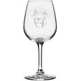 thumbnail image 1 of Treeing Tennessee Brindle Dog Themed Etched 12.75oz Libbey Wine Glass, 1 of 1