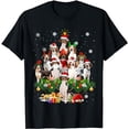 thumbnail image 1 of Treeing Walker Coonhound Christmas Tree Lights Dog Gift T-Shirt, 1 of 5