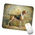 thumbnail image 1 of Treeing Walker Coonhound Dog Art Nouveau Mouse Pad Low Profile Gaming Mat, 1 of 7