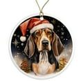 thumbnail image 1 of Treeing Walker Coonhound Dog Ornament - Pet Ornament for Christmas Tree - 3" Round Ceramic - Printed in USA - Puppy New Dog - Dog Mom - Dog Dad - Pet Owner - Xmas Decoration DOG0200, 1 of 5