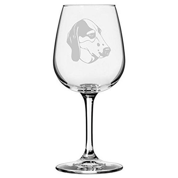 Treeing Walker Coonhound Dog Themed Etched 12.75oz Libbey Wine Glass