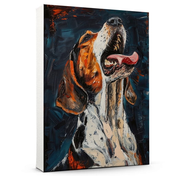 Treeing Walker Coonhound Scream Funny Dog Poster Unframe, Treeing Walker Coonhound Dog Canvas Frame Ready to Hang - Wallpaper - Birthday Gifts For Best Friend