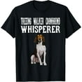 thumbnail image 1 of Treeing Walker Coonhound Wisperer Funny Dog Lover Gift T-ShirtMen's and women's gift, black and white T-shirt, size: Extra large S-4XL, 1 of 4